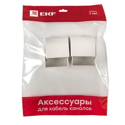 Заглушка 60х40 бел. Plast PROxima (уп.4шт) EKF ecw-60-40x4, изображение 3 • Купить по низкой цене в интернет-магазине СМЭК