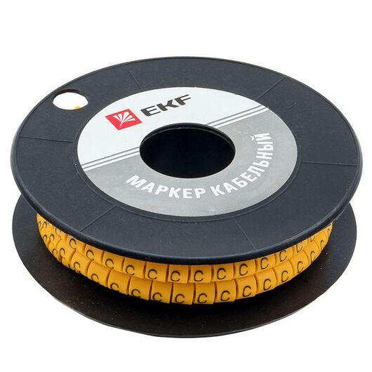 Маркер каб. 2.5кв.мм "C" (ЕС-1) (уп.1000шт) EKF plc-KM-2.5-C, изображение 4 • Купить по низкой цене в интернет-магазине СМЭК