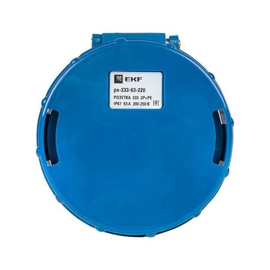 Розетка кабельная 63А 220В (233) 2P+РЕ IP67 EKF ps-233-63-220, изображение 6 • Купить по низкой цене в интернет-магазине СМЭК