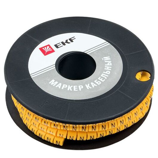 Маркер каб. 4.0кв.мм "N" (ЕС-2) (уп.500шт) EKF plc-KM-4-N, изображение 4 • Купить по низкой цене в интернет-магазине СМЭК