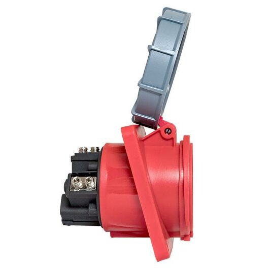 Розетка стационарная внутренняя угловая 4442 3Р+РЕ 125А 380В IP67 PROxima EKF ps-4442-125-380, изображение 4 • Купить по низкой цене в интернет-магазине СМЭК