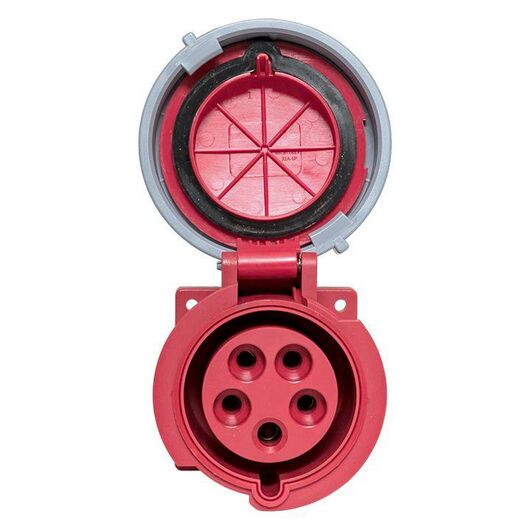 Розетка стационарная внутренняя 3252 3Р+РЕ+N 32А 380В IP67 PROxima EKF ps-3252-32-380 • Купить по низкой цене в интернет-магазине СМЭК