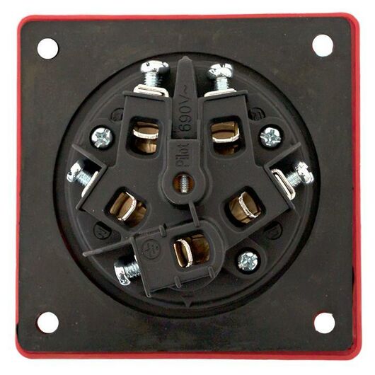 Розетка стационарная внутренняя 3352 3Р+РЕ+N 63А 380В IP67 PROxima EKF ps-3352-63-380, изображение 5 • Купить по низкой цене в интернет-магазине СМЭК