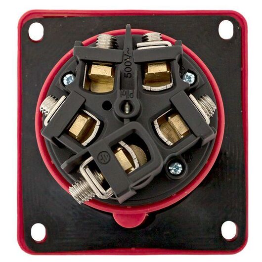 Розетка стационарная внутренняя угловая 4452 3Р+РЕ+N 125А 380В IP67 PROxima EKF ps-4452-125-380, изображение 4 • Купить по низкой цене в интернет-магазине СМЭК