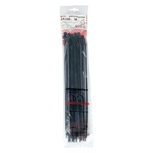 Хомут P6.6 4.8x250 FlexLock стандартный черн. (уп.50шт) PROxima EKF plc-fl-ctsb-4.8x250-r, изображение 4 • Купить по низкой цене в интернет-магазине СМЭК