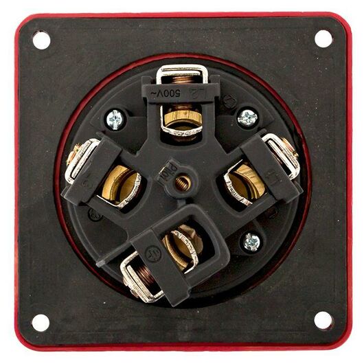 Розетка стационарная внутренняя 3442 3Р+РЕ 125А 380В IP67 PROxima EKF ps-3442-125-380, изображение 8 • Купить по низкой цене в интернет-магазине СМЭК