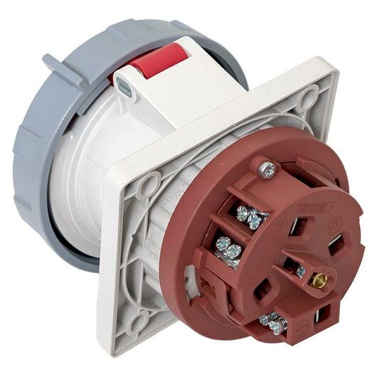 Розетка стационарная внутренняя угловая 4342 3Р+РЕ 63А 380В IP67 PROxima EKF ps-4342-63-380, изображение 10 • Купить по низкой цене в интернет-магазине СМЭК