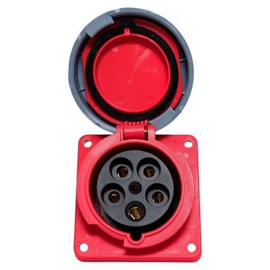 Розетка стационарная внутренняя угловая 4452 3Р+РЕ+N 125А 380В IP67 PROxima EKF ps-4452-125-380, изображение 6 • Купить по низкой цене в интернет-магазине СМЭК