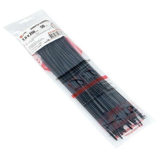 Хомут P6.6 3.6x200 FlexLock стандартный черн. (уп.50шт) PROxima EKF plc-fl-ctsb-3.6x200-r • Купить по низкой цене в интернет-магазине СМЭК