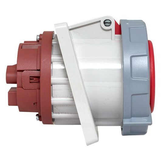 Розетка стационарная внутренняя угловая 4342 3Р+РЕ 63А 380В IP67 PROxima EKF ps-4342-63-380, изображение 3 • Купить по низкой цене в интернет-магазине СМЭК