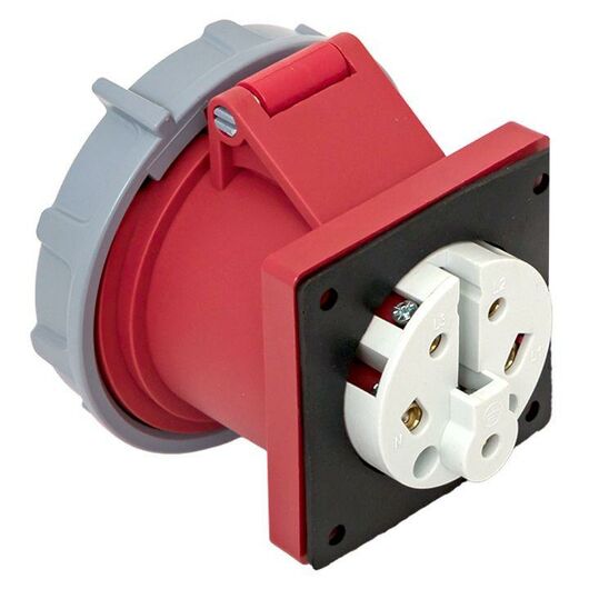 Розетка стационарная внутренняя 3252 3Р+РЕ+N 32А 380В IP67 PROxima EKF ps-3252-32-380, изображение 10 • Купить по низкой цене в интернет-магазине СМЭК