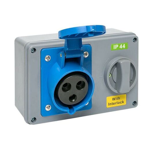 Розетка 1423 2Р+РЕ 32А 220В IP44 с блокировкой и выкл. EKF ps-1423-32-220, изображение 7 • Купить по низкой цене в интернет-магазине СМЭК