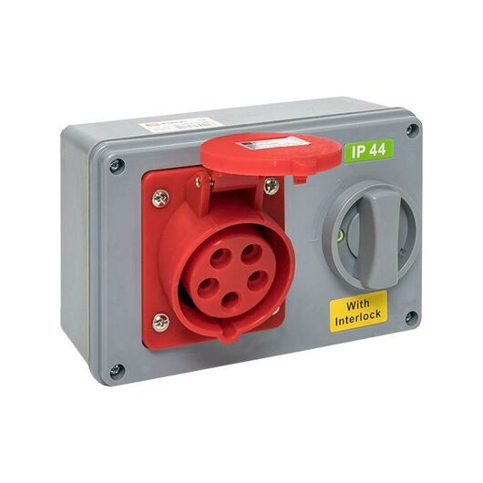 Розетка 1415 3Р+РЕ+N 16А 380В IP44 с блокировкой и выкл. EKF ps-1415-16-380, изображение 7 • Купить по низкой цене в интернет-магазине СМЭК