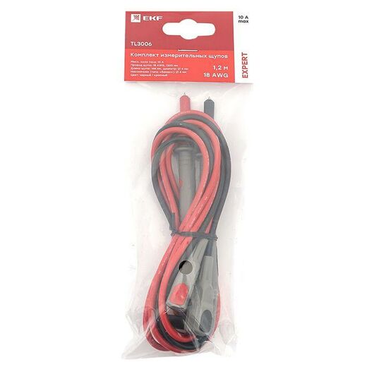 Комплект измерительных щупов TL3006 (1.2м) (18AWG) Expert EKF TL3006, изображение 7 • Купить по низкой цене в интернет-магазине СМЭК