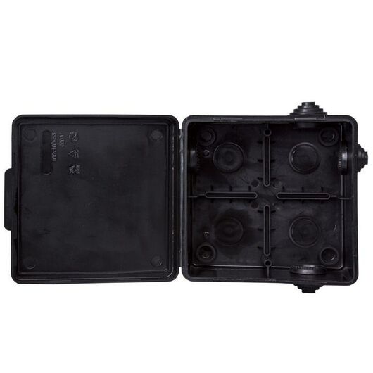 Коробка распаячная KMP-030-014 с крышкой 100х100х50 8 мембранных вводов IP54 черн. EKF plc-kmr-030-014-2b • Купить по низкой цене в интернет-магазине СМЭК