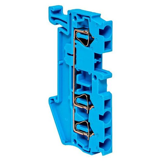 Колодка клеммная JXB-ST-2.5 31А 3 вывода пружинная син. EKF plc-jxb-st-2.5-3-blue, изображение 5 • Купить по низкой цене в интернет-магазине СМЭК