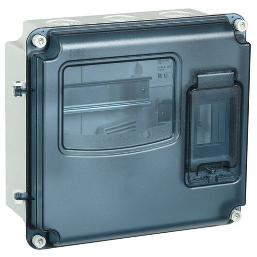 Корпус ЩУРн-П 1/3 Krepta 3 IP66 PC пластик. IEK MSP1-N-03-66-L • Купить по низкой цене в интернет-магазине СМЭК