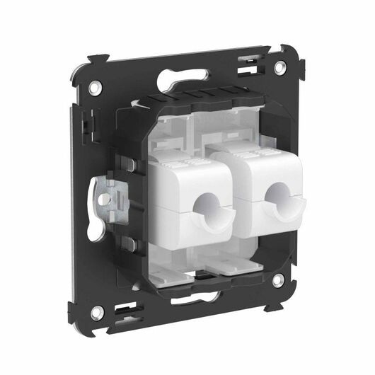 Розетка компьютерная 2-м СП Avanti "Белое облако" RJ45 кат.6A без шторок механизм DKC 4400674, изображение 5 • Купить по низкой цене в интернет-магазине СМЭК