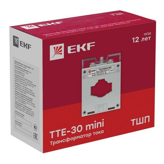 Трансформатор тока ТТЕ-30-200/5А класс точности 0,5 EKF • Купить по низкой цене в интернет-магазине СМЭК