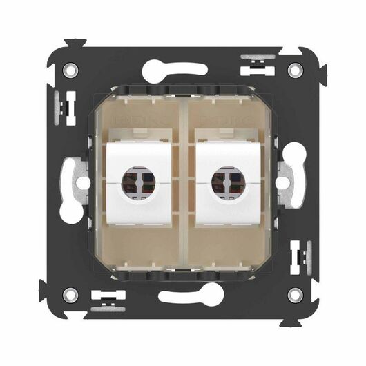 Розетка компьютерная 2-м СП Avanti "Ванильная дымка" RJ45 кат.6 без шторок механизм DKC 4405694 • Купить по низкой цене в интернет-магазине СМЭК