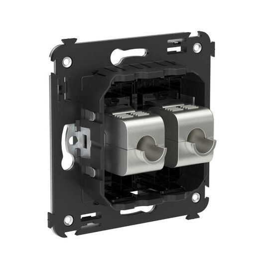 Розетка компьютерная 2-м СП Avanti "Черный квадрат" RJ45 кат.5E без шторок экранир. механизм DKC 4402764, изображение 4 • Купить по низкой цене в интернет-магазине СМЭК