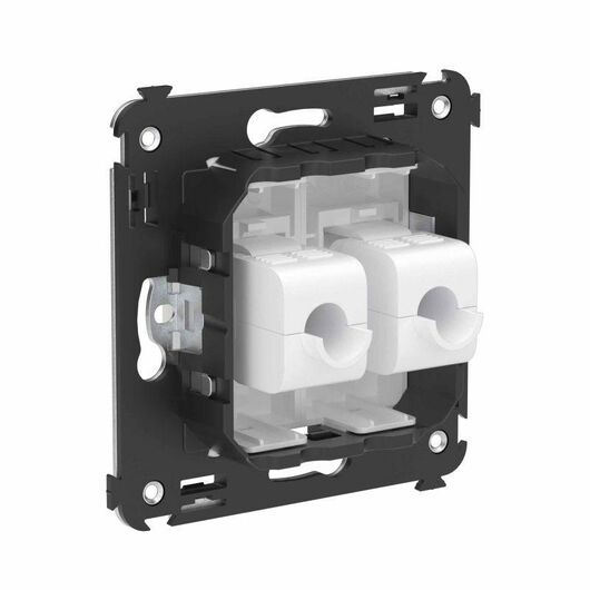 Розетка компьютерная 2-м СП Avanti "Белое облако" RJ45 кат.6 без шторок механизм DKC 4400694, изображение 4 • Купить по низкой цене в интернет-магазине СМЭК