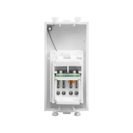 Розетка компьютерная 1мод. Avanti "Белое облако" RJ45 кат.5E модульная DKC 4400461, изображение 5 • Купить по низкой цене в интернет-магазине СМЭК