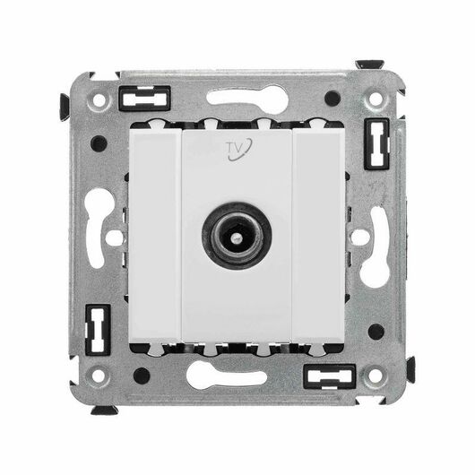 Розетка телевизионная проходная TV СП Avanti "Белое облако" DKC 4400513, изображение 3 • Купить по низкой цене в интернет-магазине СМЭК