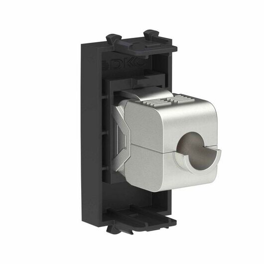 Розетка компьютерная 1мод. Avanti "Черный матовый" RJ45 кат.6A без шторок экранир. модульная механизм DKC 4412771, изображение 2 • Купить по низкой цене в интернет-магазине СМЭК
