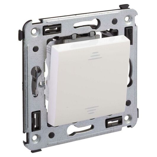 Выключатель 1-кл. 2мод. СП Avanti "Белое облако" 16А IP20 бел. DKC 4400103, изображение 3 • Купить по низкой цене в интернет-магазине СМЭК