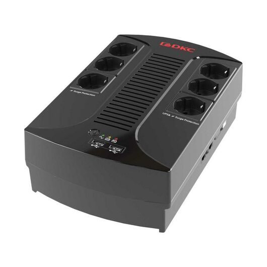 Источник бесперебойного питания ИБП Info PDU 600В.А Schuko (6) USB для зарядки (2) USB + RJ11 DKC INFOPDU600, изображение 2 • Купить по низкой цене в интернет-магазине СМЭК