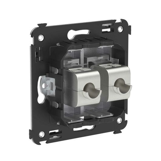 Розетка компьютерная 2-м СП Avanti "Закаленная сталь" RJ45 кат.5E без шторок экранир. механизм DKC 4404764, изображение 4 • Купить по низкой цене в интернет-магазине СМЭК