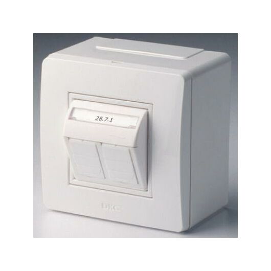 Коробка PDD-N60 с 2 розетками Brava RJ45 кат.5E (телефон/компьютер) корич. DKC 10656B • Купить по низкой цене в интернет-магазине СМЭК