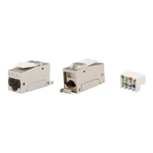 Модуль Keystone RJ45 CAT6 экранир. 90град. (форм-фактор S10) серебр. DKC RNK6F90SL • Купить по низкой цене в интернет-магазине СМЭК