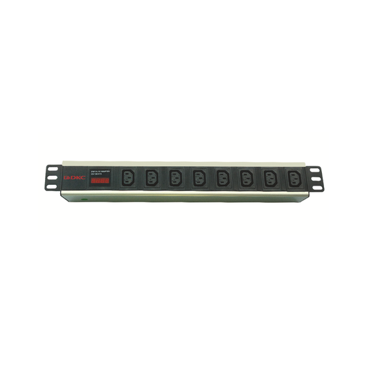 Блок розеток 8-м 10А IEC 60320 C13 для 19дюйм шкафов амперметр DKC R519IEC8AMC14 • Купить по низкой цене в интернет-магазине СМЭК