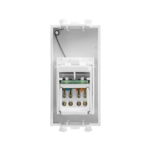 Розетка компьютерная 1мод. Avanti "Белое облако" RJ45 кат.6 модульная DKC 4400291, изображение 5 • Купить по низкой цене в интернет-магазине СМЭК