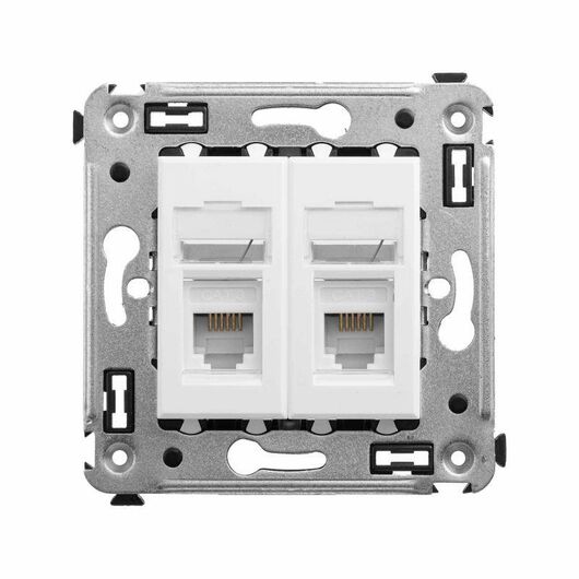 Розетка телефонная 2-м СП Avanti "Белое облако" RJ12 DKC 4400314, изображение 4 • Купить по низкой цене в интернет-магазине СМЭК
