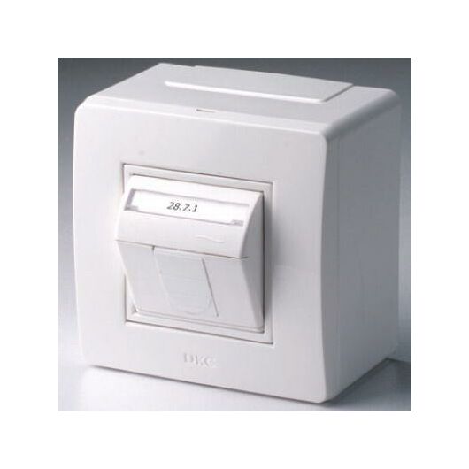 Коробка PDD-N60 с 1 розеткой Brava RJ45 кат.5E (телефон/компьютер) корич. DKC 10665B • Купить по низкой цене в интернет-магазине СМЭК