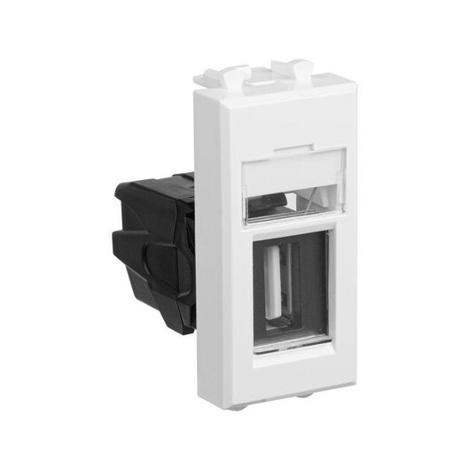 Розетка USB 1мод. Avanti "Белое облако" тип А-А модульная DKC 4400401, изображение 4 • Купить по низкой цене в интернет-магазине СМЭК