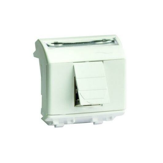Розетка компьютерная СП 2мод. Brava RJ45 кат.5E экранир. бел. DKC 76450B • Купить по низкой цене в интернет-магазине СМЭК