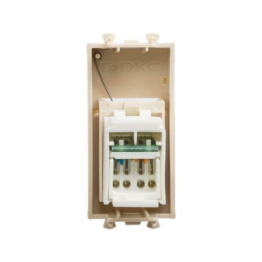 Розетка компьютерная 1мод. Avanti "Ванильная дымка" RJ45 кат.6 модульная DKC 4405291 • Купить по низкой цене в интернет-магазине СМЭК
