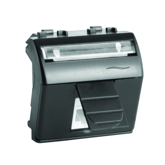 Розетка мультимедийная Brava 2мод. USB 3.0 со шторкой черн. DKC 77302N • Купить по низкой цене в интернет-магазине СМЭК