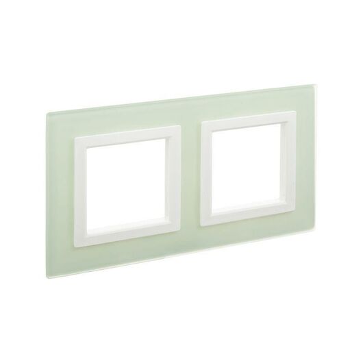 Рамка 4мод. Avanti натуральное стекло светло зел. DKC 4406824, изображение 3 • Купить по низкой цене в интернет-магазине СМЭК
