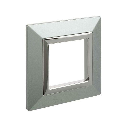 Рамка 2мод. Avanti металл светло-серебр. DKC 4404852, изображение 4 • Купить по низкой цене в интернет-магазине СМЭК
