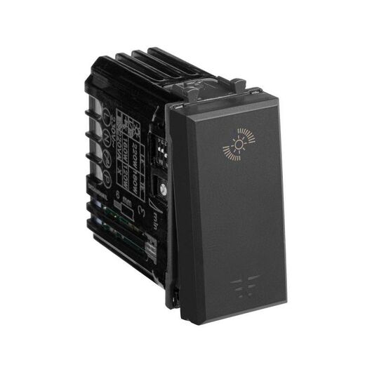 Диммер кнопочный модульный 1мод. для LED ламп Avanti "Черный матовый" DKC 4412341, изображение 3 • Купить по низкой цене в интернет-магазине СМЭК