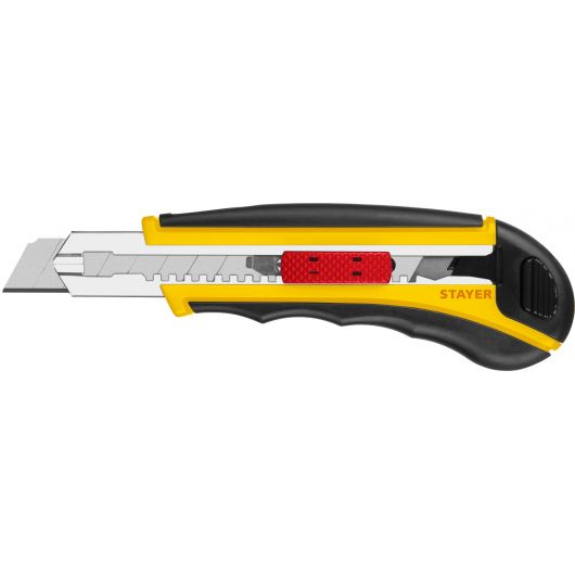 Нож STAYER с сегментированными лезвиями 18 мм 8 шт. 09165 • Купить по низкой цене в интернет-магазине СМЭК