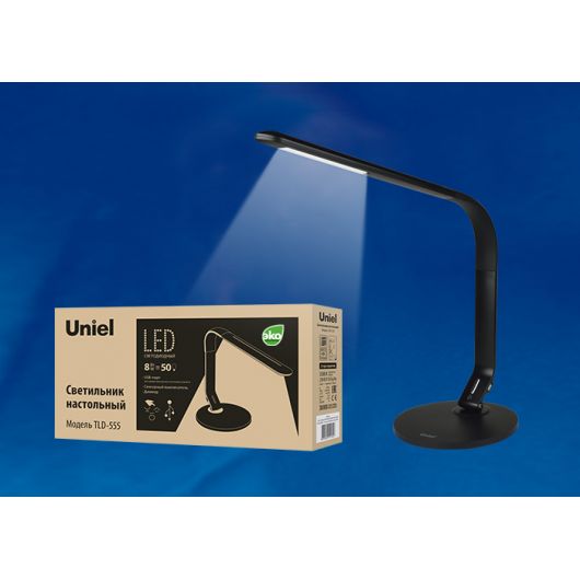 Светильник светодиодный TLD-555 Black-LED-500Lm-5500K-Dimmer-USB • Купить по низкой цене в интернет-магазине СМЭК