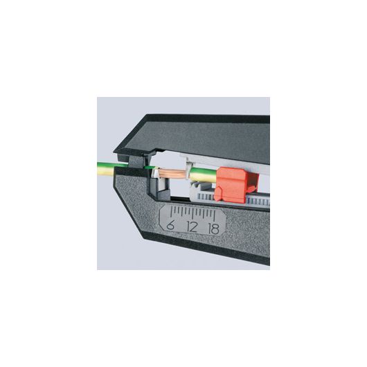 Стриппер автоматический, зачистка: Ø 0.2 - 6 мм (AWG 24 - 10), рез кабеля: 2.5 мм², L-195 мм, держат, изображение 2 • Купить по низкой цене в интернет-магазине СМЭК