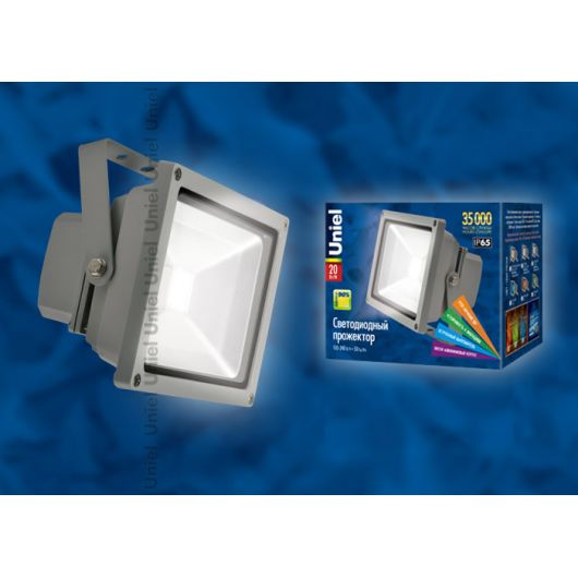 Купить Прожектор  светодиодный ULF-S01-20W-DW IP65 110-240В картон в интернет-магазине СМЭК