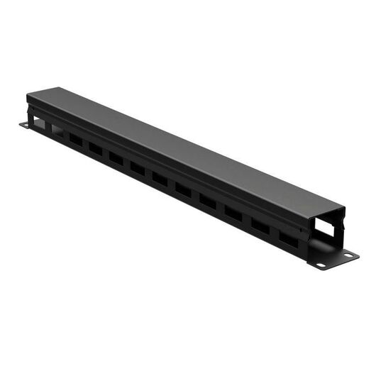 Органайзер кабельный 19дюйм с крышкой 1U глубина 40 мм RAL9005 DKC R5CP1941HEB, изображение 2 • Купить по низкой цене в интернет-магазине СМЭК